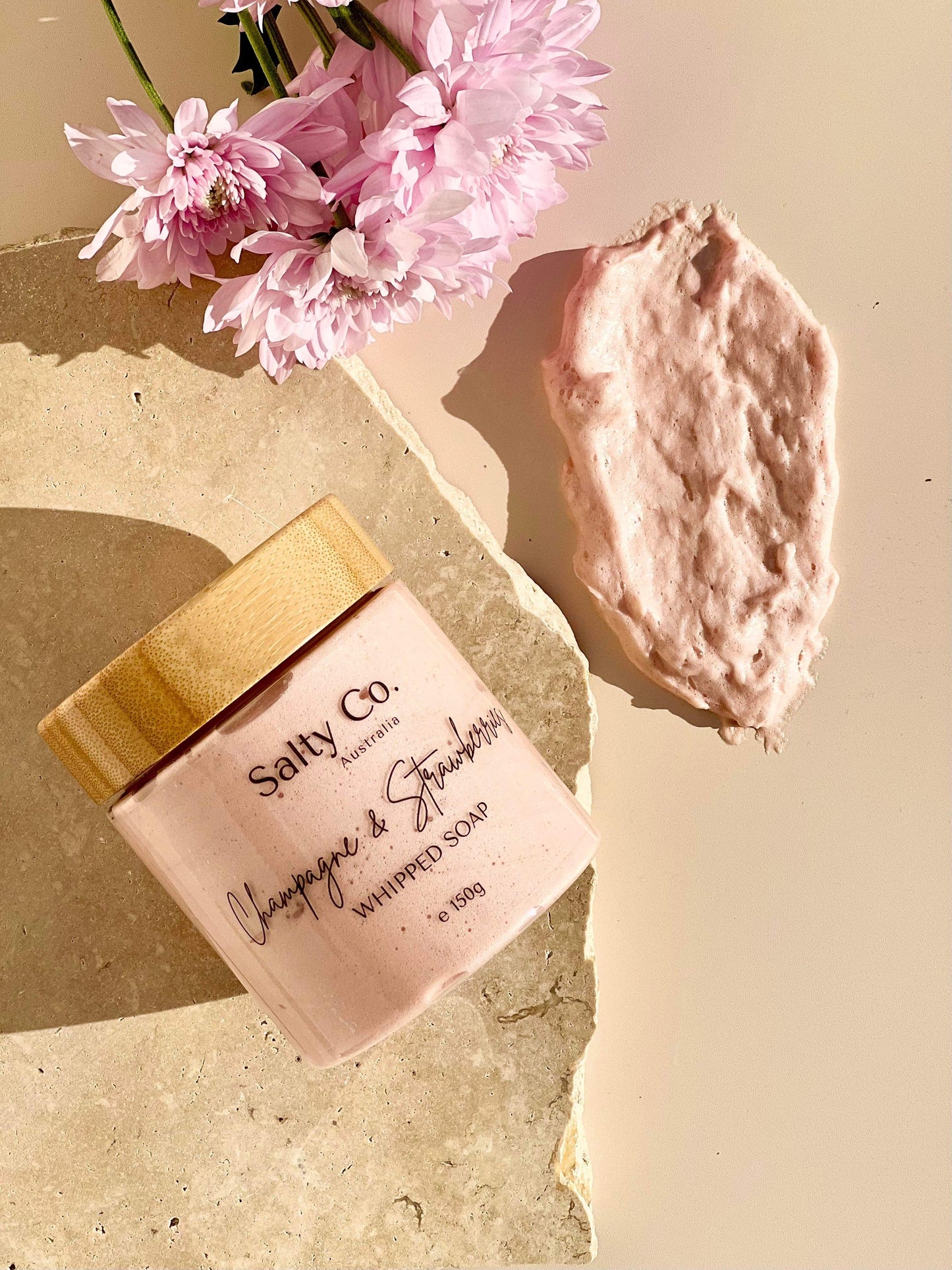 Champagne & Strawberries Whipped Soap