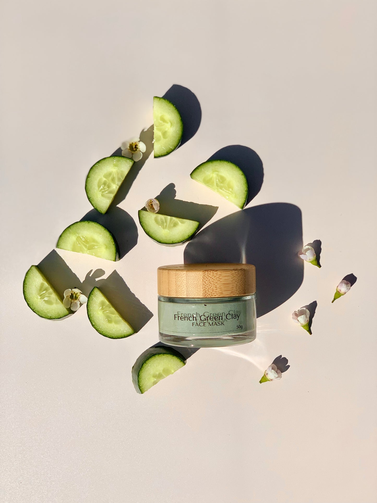French green Clay face mask. Vegan Clay mask. Vegan skincare