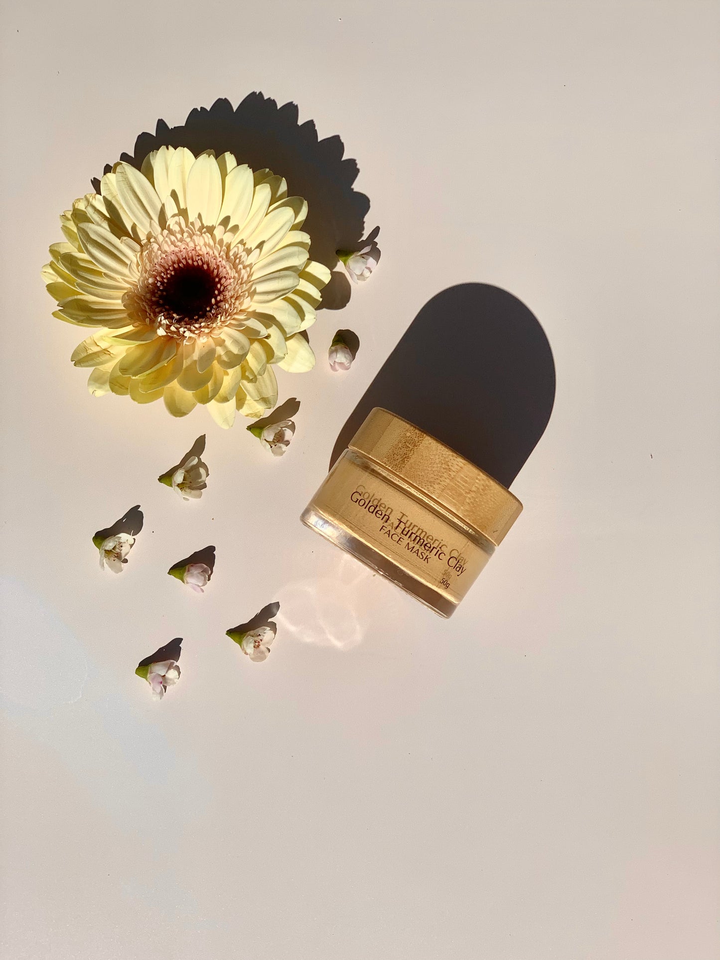 Turmeric Clay face mask. Golden Clay face mask. Clay mask. Vegan skincare